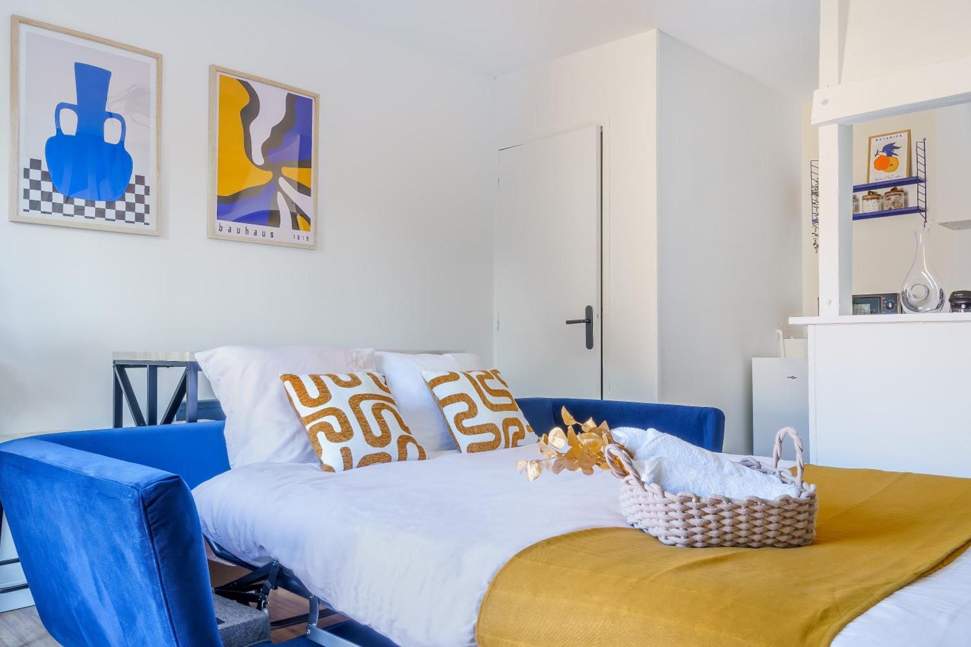 Maisonnette Bleu Horizon Avec Jardin - 2Min Gare - Serenito Homes Saint-Just-en-Chaussee Eksteriør bilde