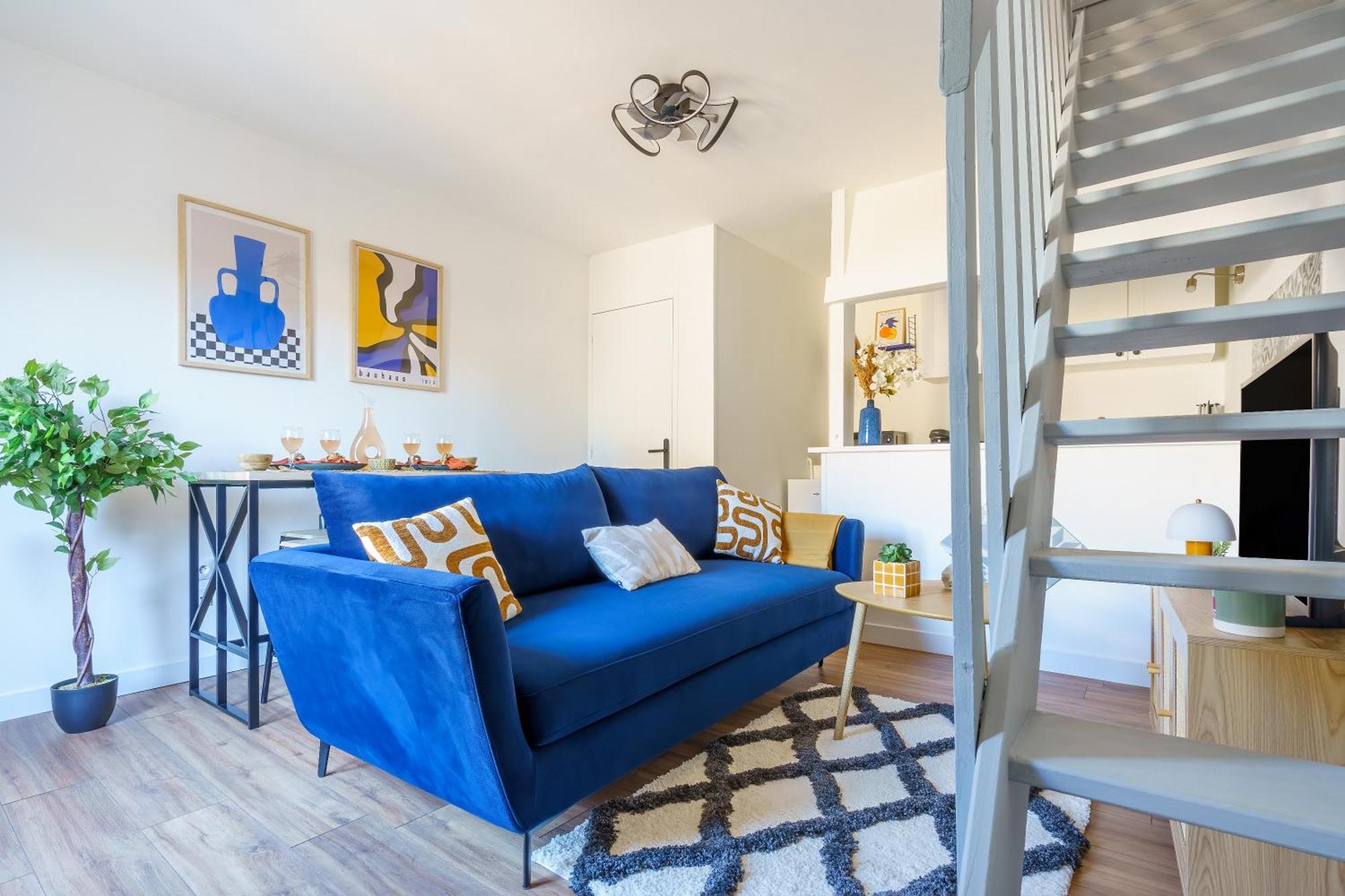 Maisonnette Bleu Horizon Avec Jardin - 2Min Gare - Serenito Homes Saint-Just-en-Chaussee Eksteriør bilde