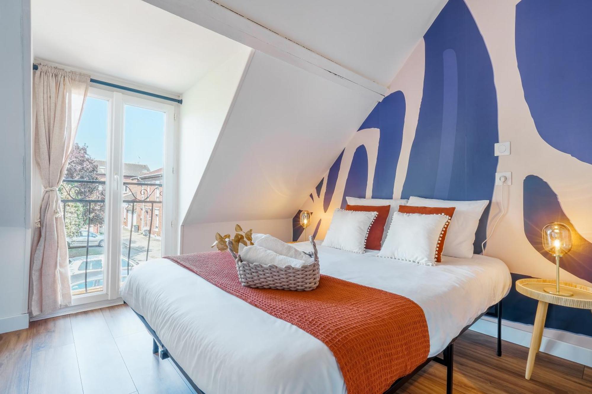 Maisonnette Bleu Horizon Avec Jardin - 2Min Gare - Serenito Homes Saint-Just-en-Chaussee Eksteriør bilde
