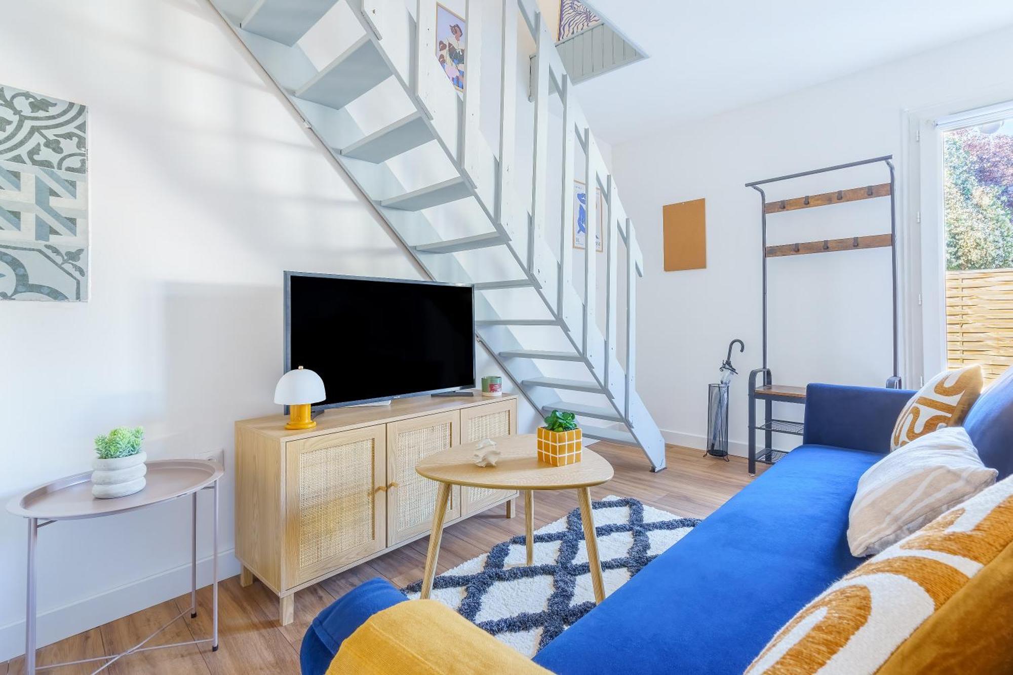 Maisonnette Bleu Horizon Avec Jardin - 2Min Gare - Serenito Homes Saint-Just-en-Chaussee Eksteriør bilde